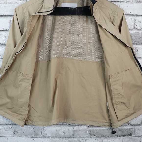 North End Men's Large Putty Jacket with Navy Blue Water Resistant Windbreaker - Picture 7 of 15